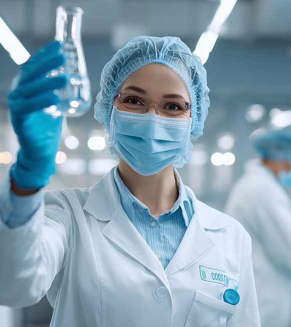 доктор с пробиркой